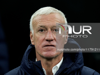 Didier Deschamps head coach of France looks on during the UEFA Nations League 2024/25 League A Group 2 match between Italy and France at Sta...