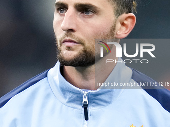 Adrien Rabiot of France looks on during the UEFA Nations League 2024/25 League A Group 2 match between Italy and France at Stadio Giuseppe M...