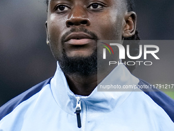 Manu Kone' of France looks on during the UEFA Nations League 2024/25 League A Group 2 match between Italy and France at Stadio Giuseppe Meaz...