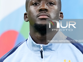 Ibrahima Konate' of France looks on during the UEFA Nations League 2024/25 League A Group 2 match between Italy and France at Stadio Giusepp...