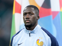 Ibrahima Konate' of France looks on during the UEFA Nations League 2024/25 League A Group 2 match between Italy and France at Stadio Giusepp...