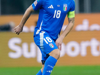 Nicolo' Barella of Italy during the UEFA Nations League 2024/25 League A Group 2 match between Italy and France at Stadio Giuseppe Meazza on...