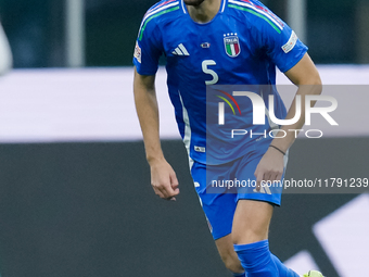 Manuel Locatelli of Italy during the UEFA Nations League 2024/25 League A Group 2 match between Italy and France at Stadio Giuseppe Meazza o...