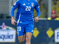 Andrea Cambiaso of Italy during the UEFA Nations League 2024/25 League A Group 2 match between Italy and France at Stadio Giuseppe Meazza on...