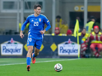 Andrea Cambiaso of Italy during the UEFA Nations League 2024/25 League A Group 2 match between Italy and France at Stadio Giuseppe Meazza on...