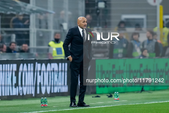 Luciano Spalletti head coach of Italy looks on during the UEFA Nations League 2024/25 League A Group 2 match between Italy and France at Sta...