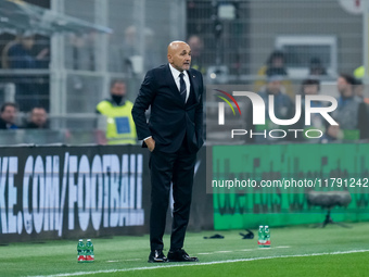 Luciano Spalletti head coach of Italy looks on during the UEFA Nations League 2024/25 League A Group 2 match between Italy and France at Sta...