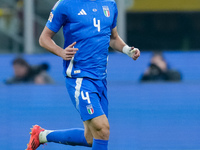 Alessandro Buongiorno of Italy during the UEFA Nations League 2024/25 League A Group 2 match between Italy and France at Stadio Giuseppe Mea...