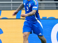 Federico Dimarco of Italy during the UEFA Nations League 2024/25 League A Group 2 match between Italy and France at Stadio Giuseppe Meazza o...