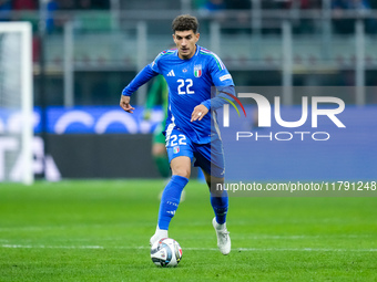 Giovanni Di Lorenzo of Italy during the UEFA Nations League 2024/25 League A Group 2 match between Italy and France at Stadio Giuseppe Meazz...