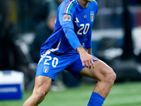 Andrea Cambiaso of Italy during the UEFA Nations League 2024/25 League A Group 2 match between Italy and France at Stadio Giuseppe Meazza on...