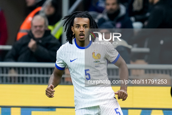 Jules Kounde' of France looks on during the UEFA Nations League 2024/25 League A Group 2 match between Italy and France at Stadio Giuseppe M...