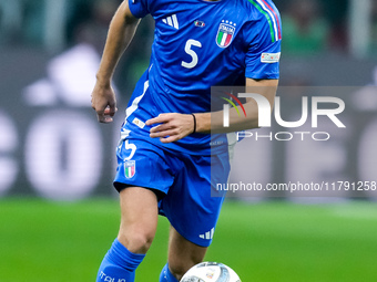 Manuel Locatelli of Italy during the UEFA Nations League 2024/25 League A Group 2 match between Italy and France at Stadio Giuseppe Meazza o...