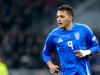 Mateo Retegui of Italy looks on during the UEFA Nations League 2024/25 League A Group 2 match between Italy and France at Stadio Giuseppe Me...