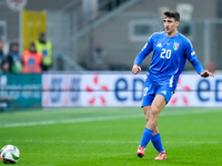 Andrea Cambiaso of Italy during the UEFA Nations League 2024/25 League A Group 2 match between Italy and France at Stadio Giuseppe Meazza on...