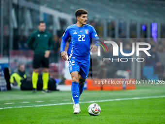 Giovanni Di Lorenzo of Italy during the UEFA Nations League 2024/25 League A Group 2 match between Italy and France at Stadio Giuseppe Meazz...