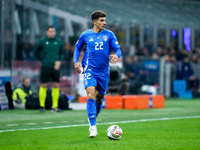 Giovanni Di Lorenzo of Italy during the UEFA Nations League 2024/25 League A Group 2 match between Italy and France at Stadio Giuseppe Meazz...