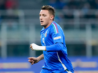 Mateo Retegui of Italy looks on during the UEFA Nations League 2024/25 League A Group 2 match between Italy and France at Stadio Giuseppe Me...