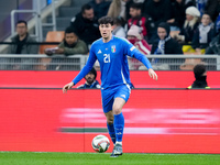 Alessandro Bastoni of Italy during the UEFA Nations League 2024/25 League A Group 2 match between Italy and France at Stadio Giuseppe Meazza...