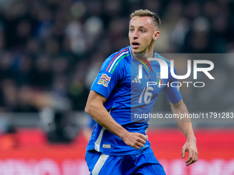 Davide Frattesi of Italy looks on during the UEFA Nations League 2024/25 League A Group 2 match between Italy and France at Stadio Giuseppe...