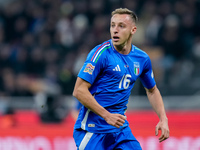 Davide Frattesi of Italy looks on during the UEFA Nations League 2024/25 League A Group 2 match between Italy and France at Stadio Giuseppe...