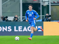 Andrea Cambiaso of Italy during the UEFA Nations League 2024/25 League A Group 2 match between Italy and France at Stadio Giuseppe Meazza on...