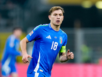 Nicolo' Barella of Italy looks on during the UEFA Nations League 2024/25 League A Group 2 match between Italy and France at Stadio Giuseppe...