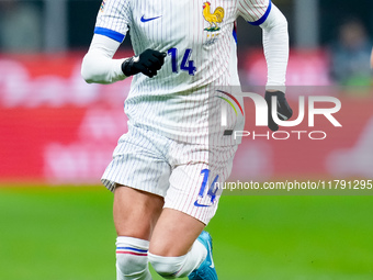 Adrien Rabiot of France during the UEFA Nations League 2024/25 League A Group 2 match between Italy and France at Stadio Giuseppe Meazza on...