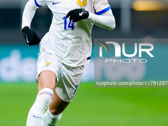 Adrien Rabiot of France during the UEFA Nations League 2024/25 League A Group 2 match between Italy and France at Stadio Giuseppe Meazza on...