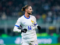 Adrien Rabiot of France during the UEFA Nations League 2024/25 League A Group 2 match between Italy and France at Stadio Giuseppe Meazza on...