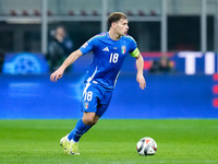 Nicolo' Barella of Italy during the UEFA Nations League 2024/25 League A Group 2 match between Italy and France at Stadio Giuseppe Meazza on...