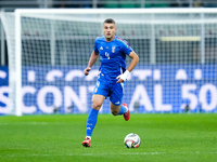 Alessandro Buongiorno of Italy during the UEFA Nations League 2024/25 League A Group 2 match between Italy and France at Stadio Giuseppe Mea...