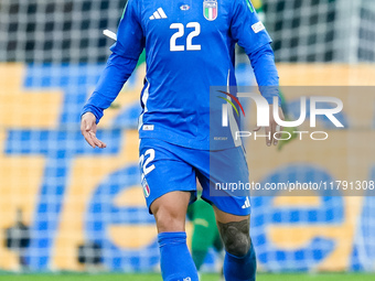 Giovanni Di Lorenzo of Italy during the UEFA Nations League 2024/25 League A Group 2 match between Italy and France at Stadio Giuseppe Meazz...