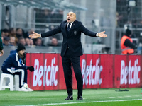 Luciano Spalletti head coach of Italy gestures during the UEFA Nations League 2024/25 League A Group 2 match between Italy and France at Sta...