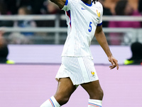 Jules Kounde' of France gestures during the UEFA Nations League 2024/25 League A Group 2 match between Italy and France at Stadio Giuseppe M...