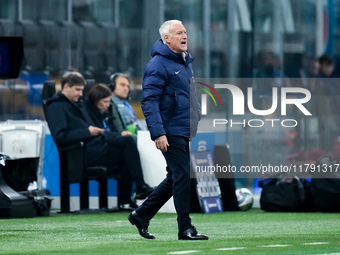 Didier Deschamps head coach of France yells during the UEFA Nations League 2024/25 League A Group 2 match between Italy and France at Stadio...