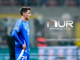 Andrea Cambiaso of Italy looks on during the UEFA Nations League 2024/25 League A Group 2 match between Italy and France at Stadio Giuseppe...