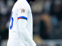 Ibrahima Konate' of France gestures during the UEFA Nations League 2024/25 League A Group 2 match between Italy and France at Stadio Giusepp...