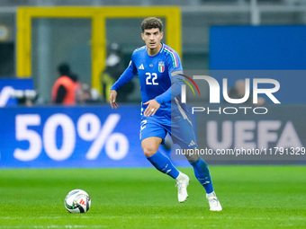 Giovanni Di Lorenzo of Italy during the UEFA Nations League 2024/25 League A Group 2 match between Italy and France at Stadio Giuseppe Meazz...