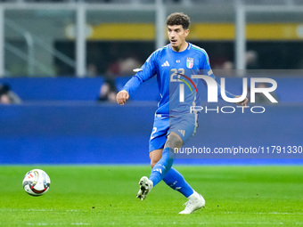 Giovanni Di Lorenzo of Italy during the UEFA Nations League 2024/25 League A Group 2 match between Italy and France at Stadio Giuseppe Meazz...