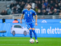 Manuel Locatelli of Italy during the UEFA Nations League 2024/25 League A Group 2 match between Italy and France at Stadio Giuseppe Meazza o...