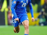 Andrea Cambiaso of Italy during the UEFA Nations League 2024/25 League A Group 2 match between Italy and France at Stadio Giuseppe Meazza on...