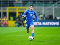 Andrea Cambiaso of Italy during the UEFA Nations League 2024/25 League A Group 2 match between Italy and France at Stadio Giuseppe Meazza on...