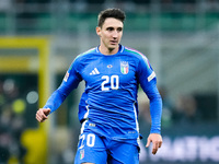 Andrea Cambiaso of Italy during the UEFA Nations League 2024/25 League A Group 2 match between Italy and France at Stadio Giuseppe Meazza on...