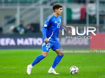 Giovanni Di Lorenzo of Italy during the UEFA Nations League 2024/25 League A Group 2 match between Italy and France at Stadio Giuseppe Meazz...