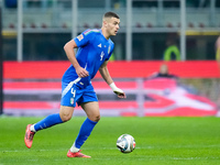 Alessandro Buongiorno of Italy during the UEFA Nations League 2024/25 League A Group 2 match between Italy and France at Stadio Giuseppe Mea...