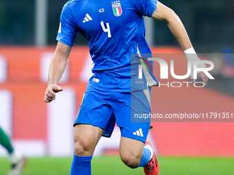 Alessandro Buongiorno of Italy during the UEFA Nations League 2024/25 League A Group 2 match between Italy and France at Stadio Giuseppe Mea...