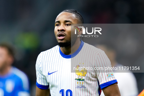 Christopher Nkunku of France during the UEFA Nations League 2024/25 League A Group 2 match between Italy and France at Stadio Giuseppe Meazz...