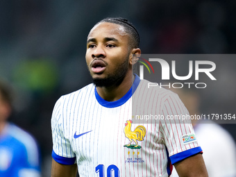 Christopher Nkunku of France during the UEFA Nations League 2024/25 League A Group 2 match between Italy and France at Stadio Giuseppe Meazz...