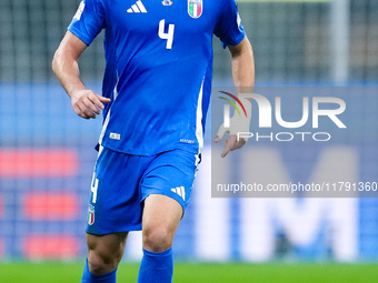 Alessandro Buongiorno of Italy during the UEFA Nations League 2024/25 League A Group 2 match between Italy and France at Stadio Giuseppe Mea...